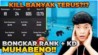 AKHIRNYA TERBONGKAR RANK DAN KD MUHABENO , KILL BANYAK TERUS TERNYATA GARA2 INI ?! - PUBG MOBILE