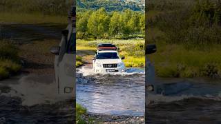 Water crossing in Norway, 2023. #toyota #toyotalandcruiser #landcruiser #prado #norway #overland