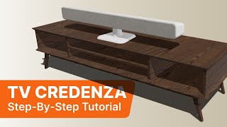 Learn Shapr3D for Direct Modeling | Step by Step Modern Credenza