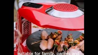 NEWTRY 3D Infrared Electric Griddles Barbecue Oven Commercial Home Kitchen BBQ LCD Touch Screen