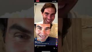 Rafa Nadal and Roger Federer Best Live Chat Ever !