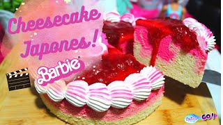 Haz este Cheesecake 💕🍰🤩de la Pelicula de Barbie, a todos les encantara | Cheesecake Japonés |