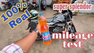 super splendor mileage test.