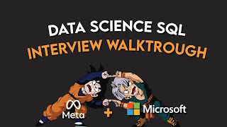 Facebook and Microsoft Data Science SQL interview question walkthrough (advanced)