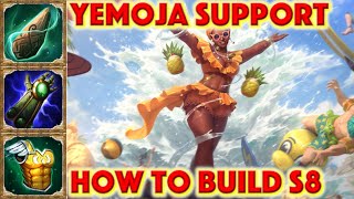 SMITE HOW TO BUILD YEMOJA - Coral Coast Yemoja Skin Showcase + Yemoja Support + Yemoja Gameplay