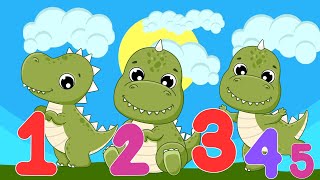 Counting Dinosaurs Song for Kids | Fun & Educational Dinosaur Counting 1 to 5