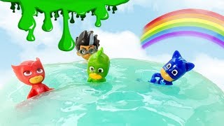 Super Pigiamini nascosti nello SLIME SUPER PASTA PUTTY OCEAN: fantastico episodio per bambini