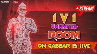 1V1 TDM ROOM OPEN COUSTOM MATCH  || GABBAR IS LIVE  #tdmchallenge #1v1 #coustom #bgmi  #tdmgameplay