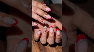 Gel nail extensions | red nails #nailheaven