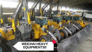 TRENDING, WEICHAI HEAVY EQUIPMENTS!! EXCAVATORS, WHEEL LOADERS, VIBRATORY ROLLERS AND OTHERS!!