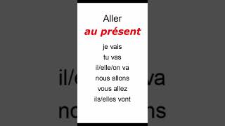 Aller (to go) conjugué au présent en français