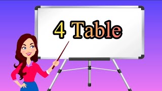 Table of 4 - Tables for kids easy way