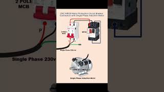 Single phase motor conection