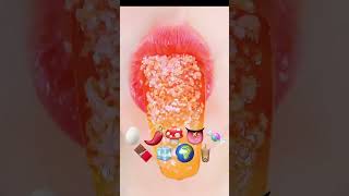 👅🧊🥚🍫🍄Asmr #satisfying #emoji #mukbang #먹방 #makeup #asmreating #food #foodchallenge #emojichallenge