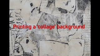 Printing A Collage Background