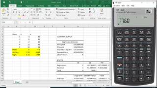 Statistics on the HP bII+ financial calculator