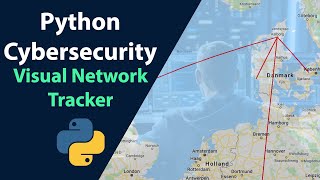 Python Cybersecurity project - Network Tracking using Wireshark and Google Maps