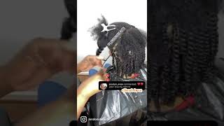 Natural Hair Protective Style| Side Flat Twist| Two Strand Twist| pt.2