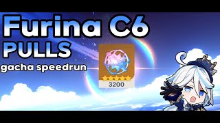 Furina C6 pulls - gacha speedrun