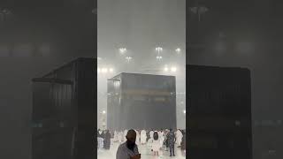 Torrential Rain In Masjid Al Haram. Ma Sha Allah. #raininmakkah #rain #rainyweather #rainsounds