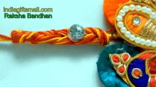 Radiant Peacock Rakhi