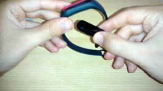 Braccialetto MiBand 2 Nero e Rosso