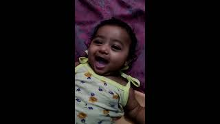 Vedika laughing | Baby enjoying and laughing