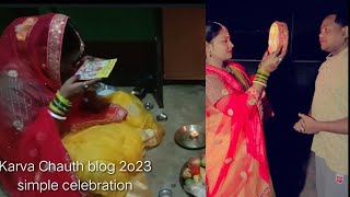 Karva Chauth blog 2023.simple celebration.