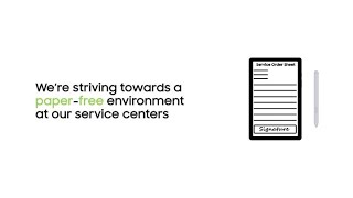 Paper-free service centers