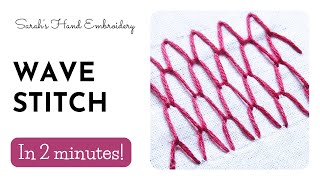 How to do Wave Stitch