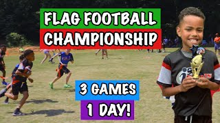 CHAMPIONSHIP Youth Flag Football Highlights 🔥 | 3 Games in 1 Day