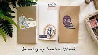 Journal With Me No 13 | Decorating my Traveler’s Notebook Covers