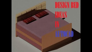 Simple Ideas Bed  Design in Autocad