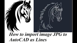 How to convert image into AutoCAD lines. #image #autocad #autocad_2d #conversation #how_to_draw