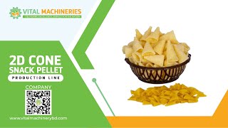 Fry Bugles Cone Snack Pellet Production line