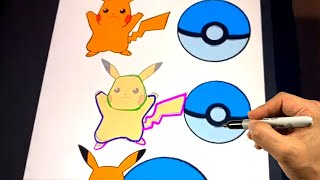 TRY THIS! DRAWING OVERLAP (feat PIKACHU)