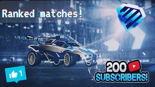 THANK YOU FOR 200 SUBSCRIBERS! // Rocket league ranked!!!