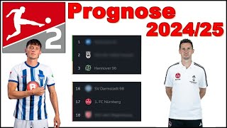 2. BUNDESLIGA Prognose 2024/25 | Wer landet auf welchem Platz?