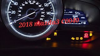 2018 mazda 3 C0040 code active