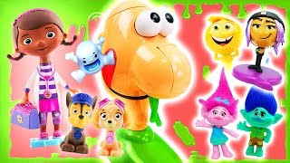 Doc McStuffins Saves Gooey Louie! Featuring Trolls, Emojis, and Paw Patrol!