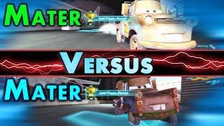 PS3 Cars 2 Mater Vs Mater Survival Mode Showdown On Runway Tour Gold Trophy