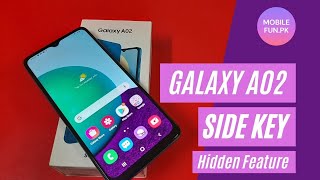 Samsung #GalaxyA02 Side Key Hidden Feature | Turn on Camera With Power Key Galaxy A02