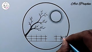 Circle Drawing - Beautiful Nature Drawing - Pencil Drawing - AP