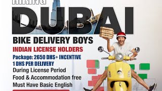 Delivery Boys Jobs in Dubai #Saudikannadiga #dubaicity