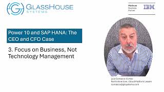 Power 10 and SAP HANA CEO and CFO Case