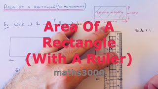 How To Find The Area Of A Rectangle Square Drawn Accurately (Scale 1:1, No Measurements).