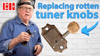 Fixing Albert Lee’s crumbling tuner knobs