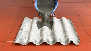 How To Recycle Old Roofing Sheets Into Beautiful Cement Flower Pot Molds - Decorate Your Own Garden