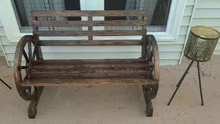 Wooden Bench from Wish!