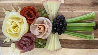 Tabla de Quesos Jamones y Frutas para el día de la Madre